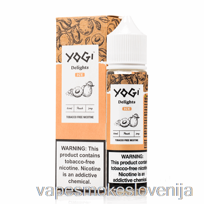 Vape Slovenija Peach Ice - Yogi Delights - 60ml 0mg